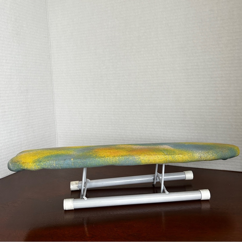Miniature Sleeve Ironing Board Colourful Padded Cover Folds Down
